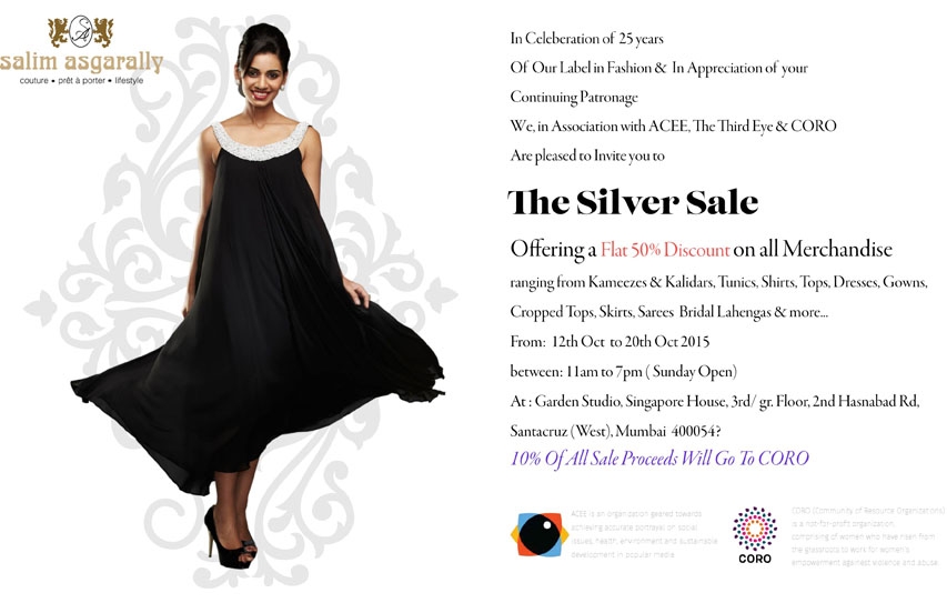 ACEE The Third Eye Presents SILVER SALE By Salim Asgarally To Celebrate 25 Years Of Fashion Label?