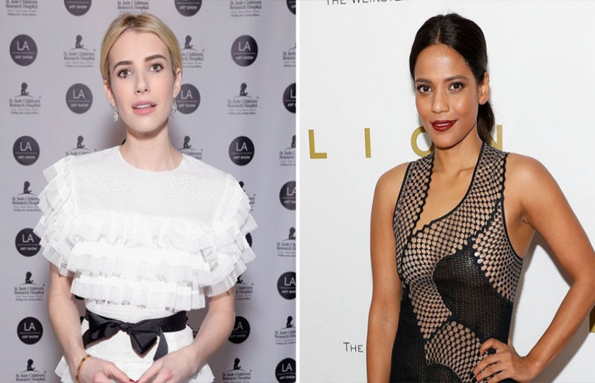 Emma Roberts And Priyanka Bose Join Red Carpet Green Dress Campaign For 2017 Academy Awards